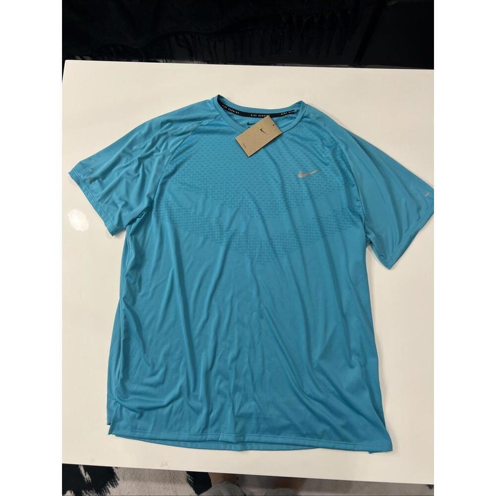 $55 Nike Stride Men's ADV Short-Sleeve Running Top XXL HV5203-345 Dusty Cactus - Picture 4 of 11